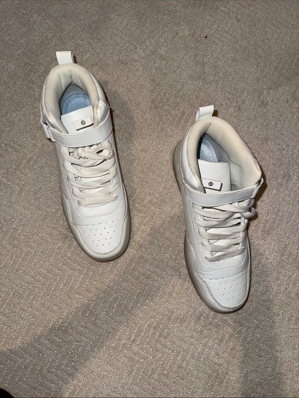 Unisex LightUp White High-Top Sneakers